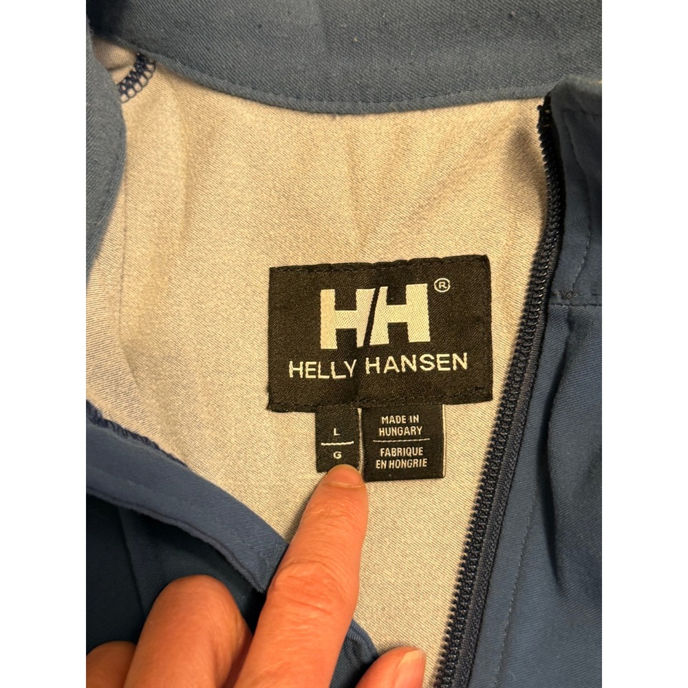 Helly Hansen Blue Softshell Full Zip Vest Womens L Fleece Lined Outdoor Hiking - Picture 3 of 5